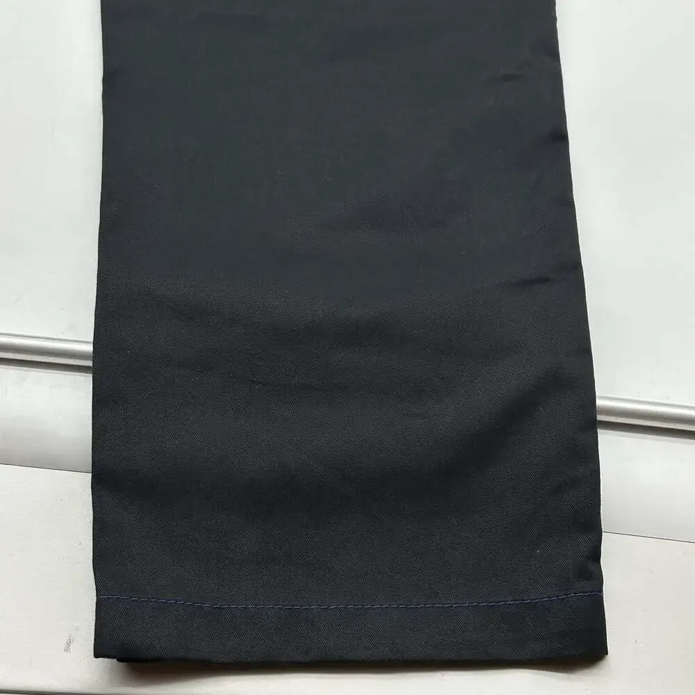 True Religion Size 34 Jet Black Pacific Blue Stitch Flap Baggy Cargo Pants NWT